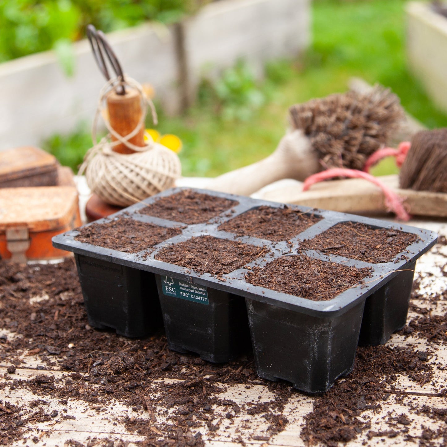 6 Cell XL Natural Rubber Seed Tray - Excess Customer Stock