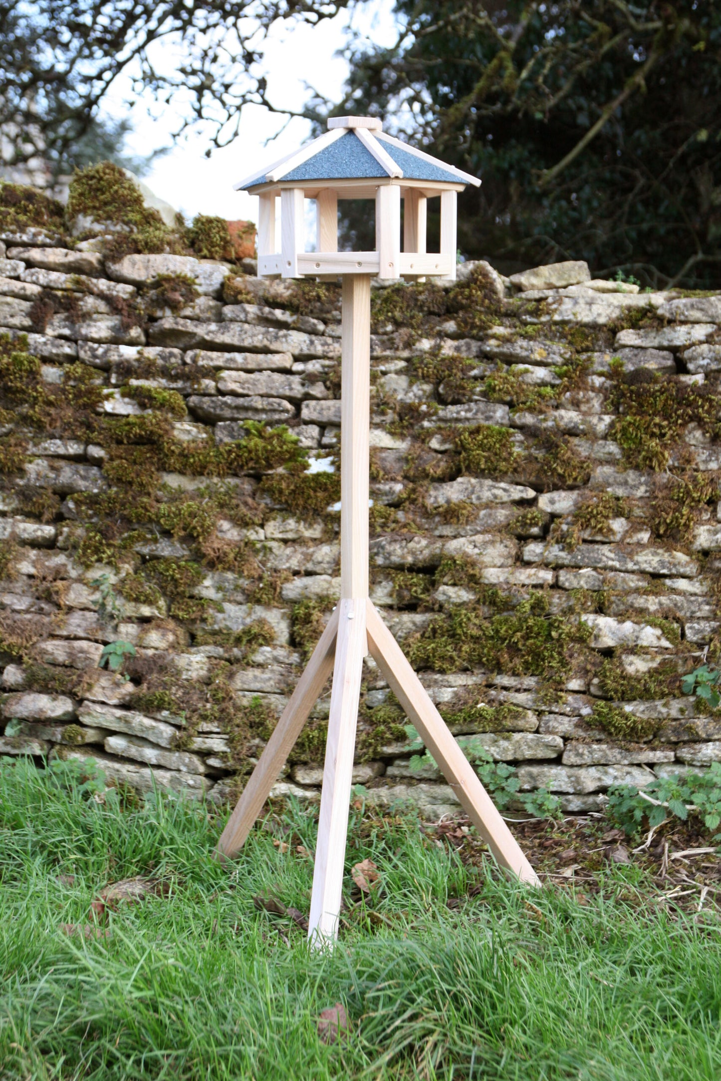 Hexagonal Bird Table on Stand