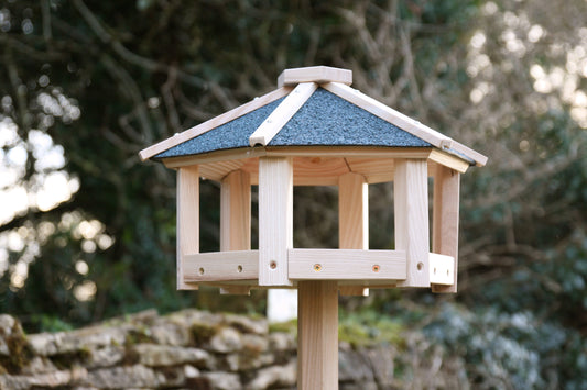 Hexagonal Bird Table on Stand