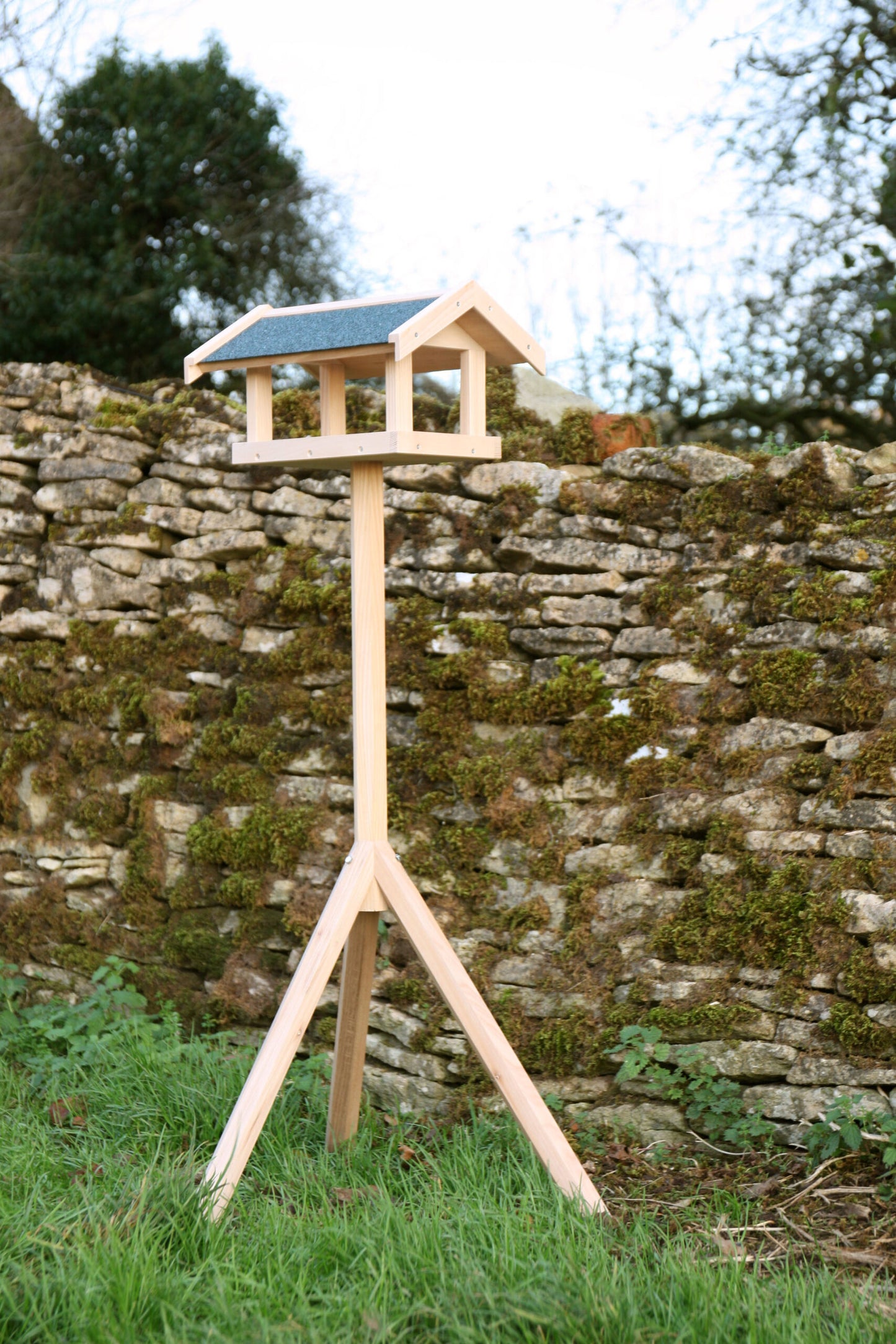 Rectangular Bird Table On Stand