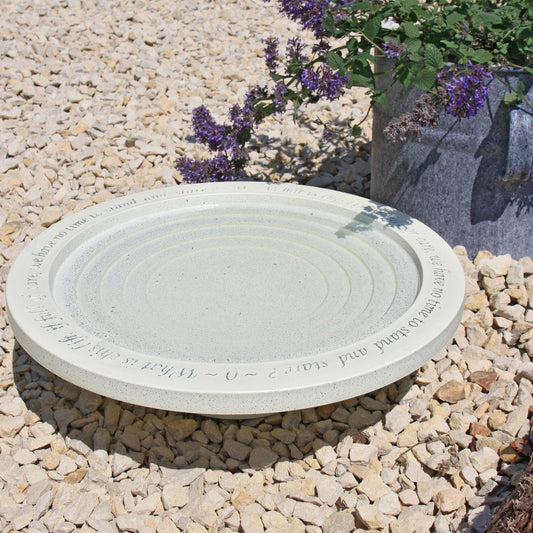 Shenstone Bird Bath on gravel