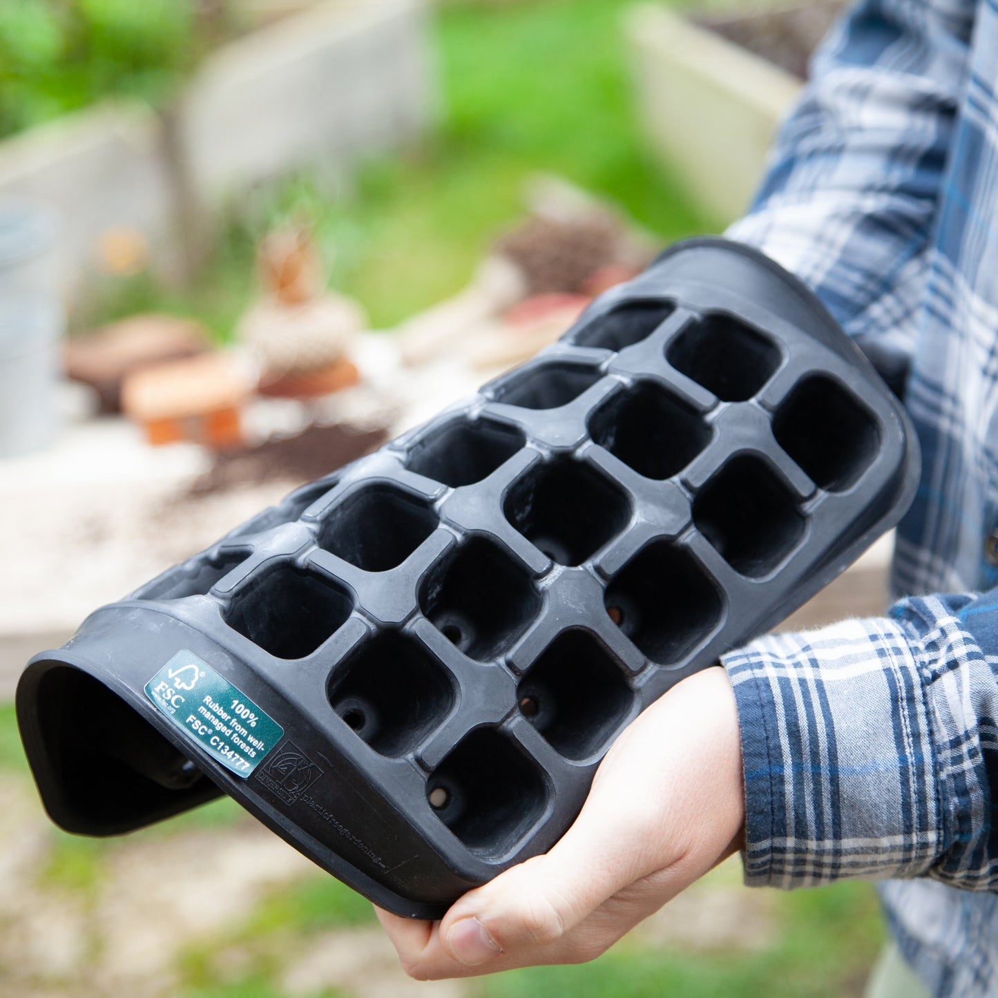 30 Cell Natural Rubber Seed Tray - Excess Customer Stock