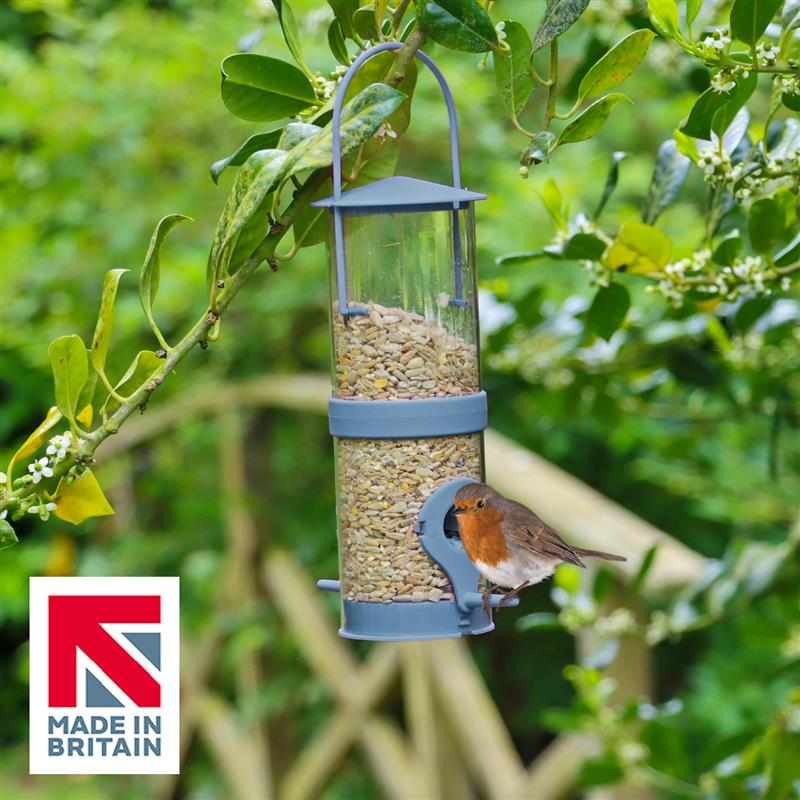 Recycled Chewing Gum Bird Feeder Slate Grey With FREE BIRD FOOD