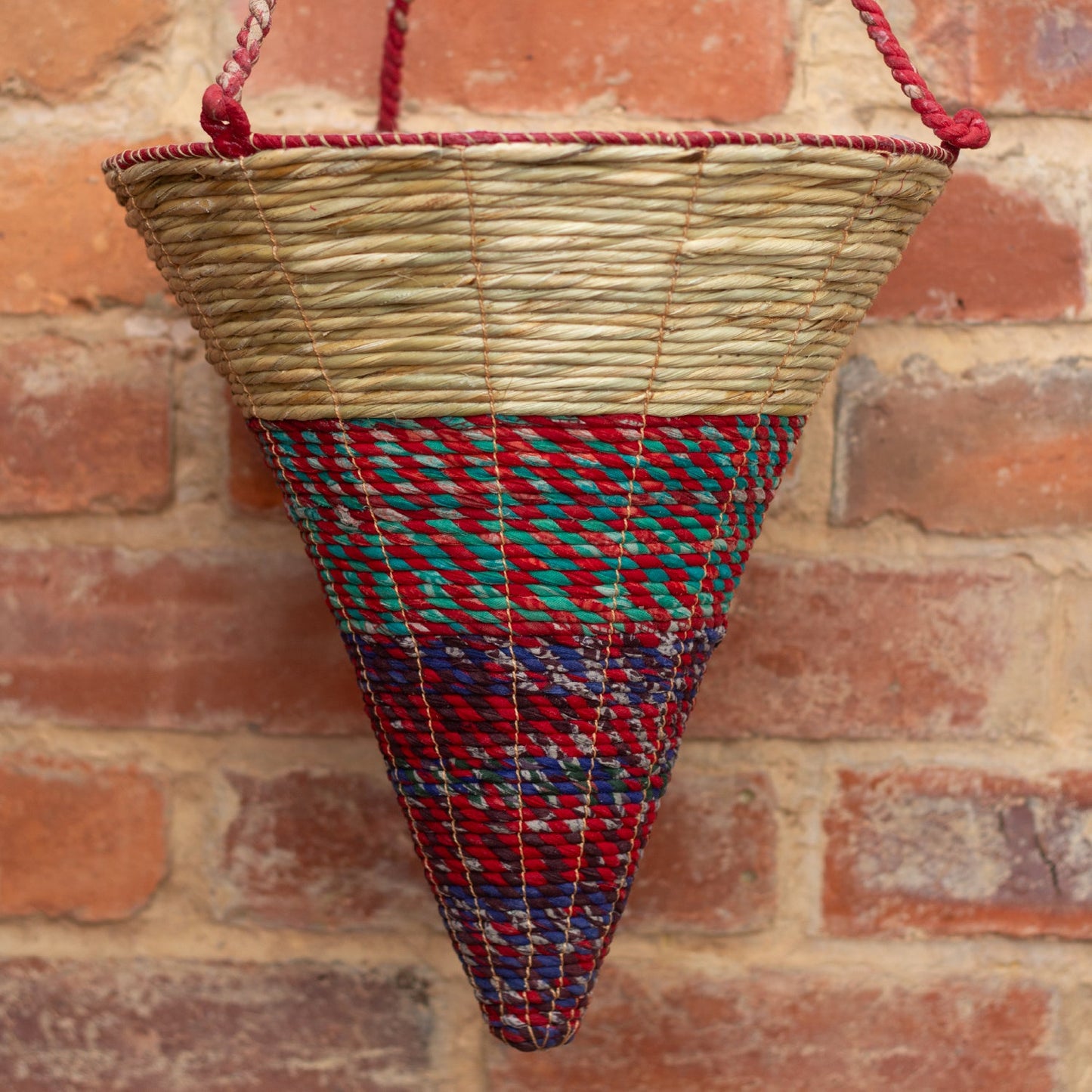 Artisan Hanging Plant Basket - Large Conical - Slight seconds