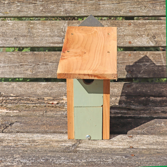 Wooden Bird Box - Suitable for Small birds - Seconds Stock