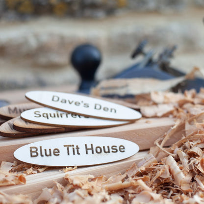 Personalised Wooden Name Badge