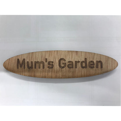 Personalised Wooden Name Badge